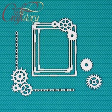 Chipboard Frame with gears