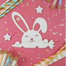 Stamping blank Bunny with carrot