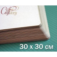 Пивной картон с закругленными углами 30 x 30 см