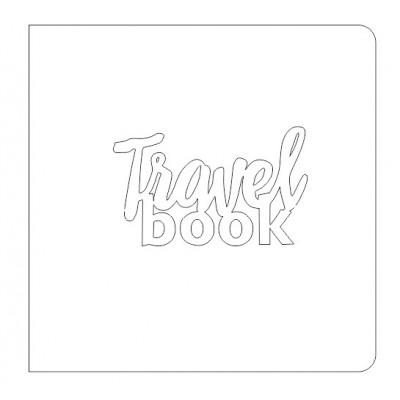 Набор заготовок с надписью Travel book