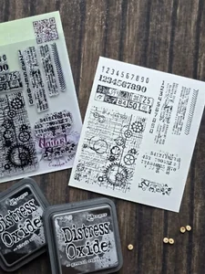 Набор штампов скрапбукинг Архивные коды фото 4