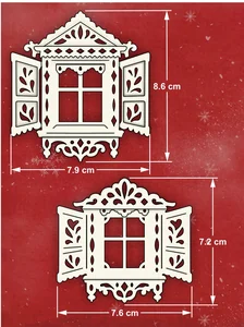 Чипборд Окна с наличниками 3 фото 2