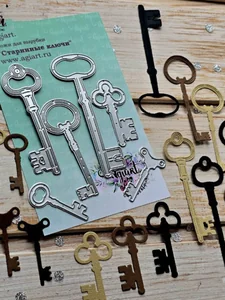 Ножи для вырубки скрапбукинг Старинные ключи фото 5