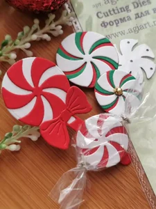Ножи для вырубки скрапбукинг Новогодние леденцы фото 4