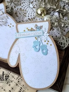 Ножи для вырубки скрапбукинг основы альбома Варежка фото 4